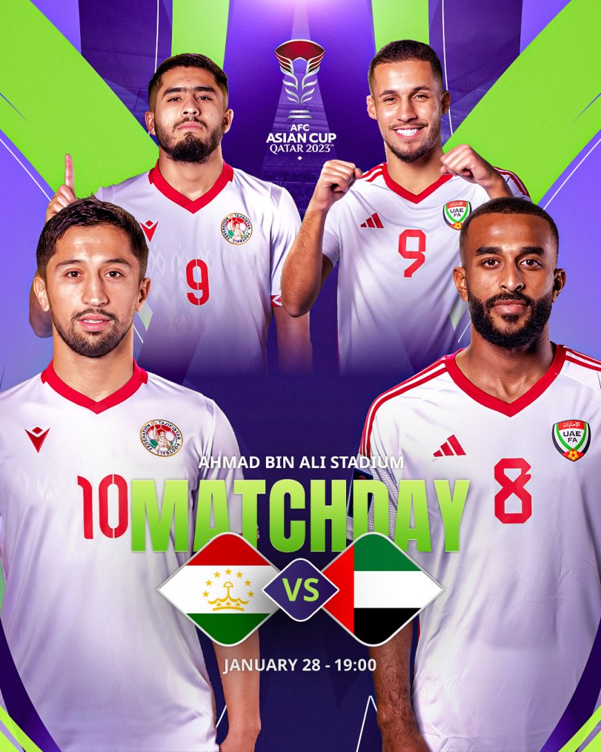 ផ្សាយបន្តផ្ទាល់ TAJIKISTAN VS. UAE   ⏰វេលាម៉ោង 11:00 PM អធិប្បាយដោយ : MC-Jerry