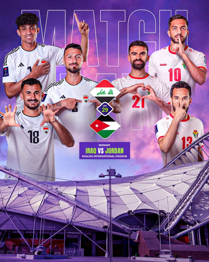 ផ្សាយបន្តផ្ទាល់ IRAQ VS. JORDAN   ⏰វេលាម៉ោង 6:30 PM អធិប្បាយដោយ : MC-Jerry